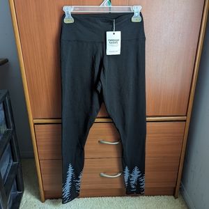Message Factory Moonflower black leggings